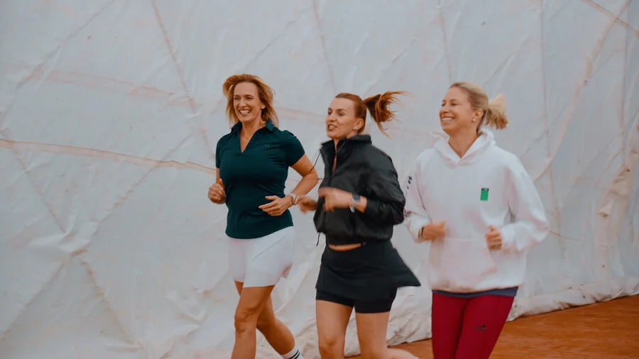 Tenisový trénink s Andreou Sestini Hlaváčkovou